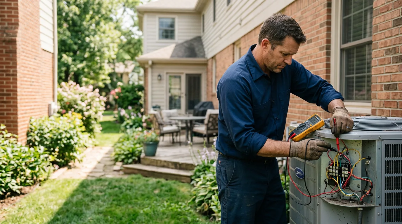 HVAC technician working near Brady, TX